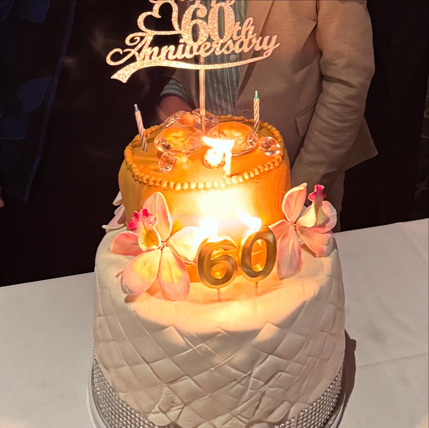 I always have to make the cake for my parents&rsquo; anniversary celebrations. Happy diamond wedding anniversary &mdash; 60 years! &mdash; to the most magical couple I know. Love you both so very much. #bluaubergine #fabulousfood #cakegram #privatech