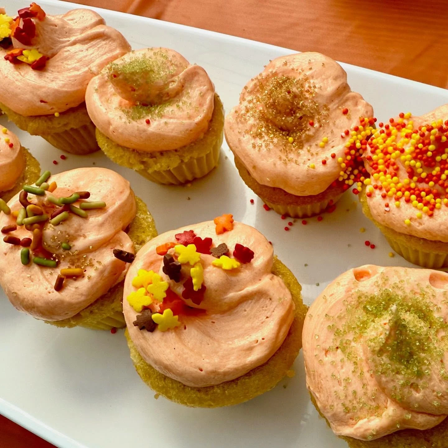 Fall cupcakes. #bluaubergine #fabulousfood #catering #privatechef #cupcakes #dessert #fallfoods🍃🍁🍂