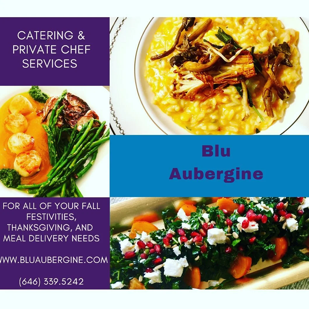 Do you want to happily host Thanksgiving, without all the work? Would you love some help with getting dinner on the table each week? Blu Aubergine is here to help. #bluaubergine #fabulousfood #catering #privatechef #mealdelivery #mealdeliveryservice 