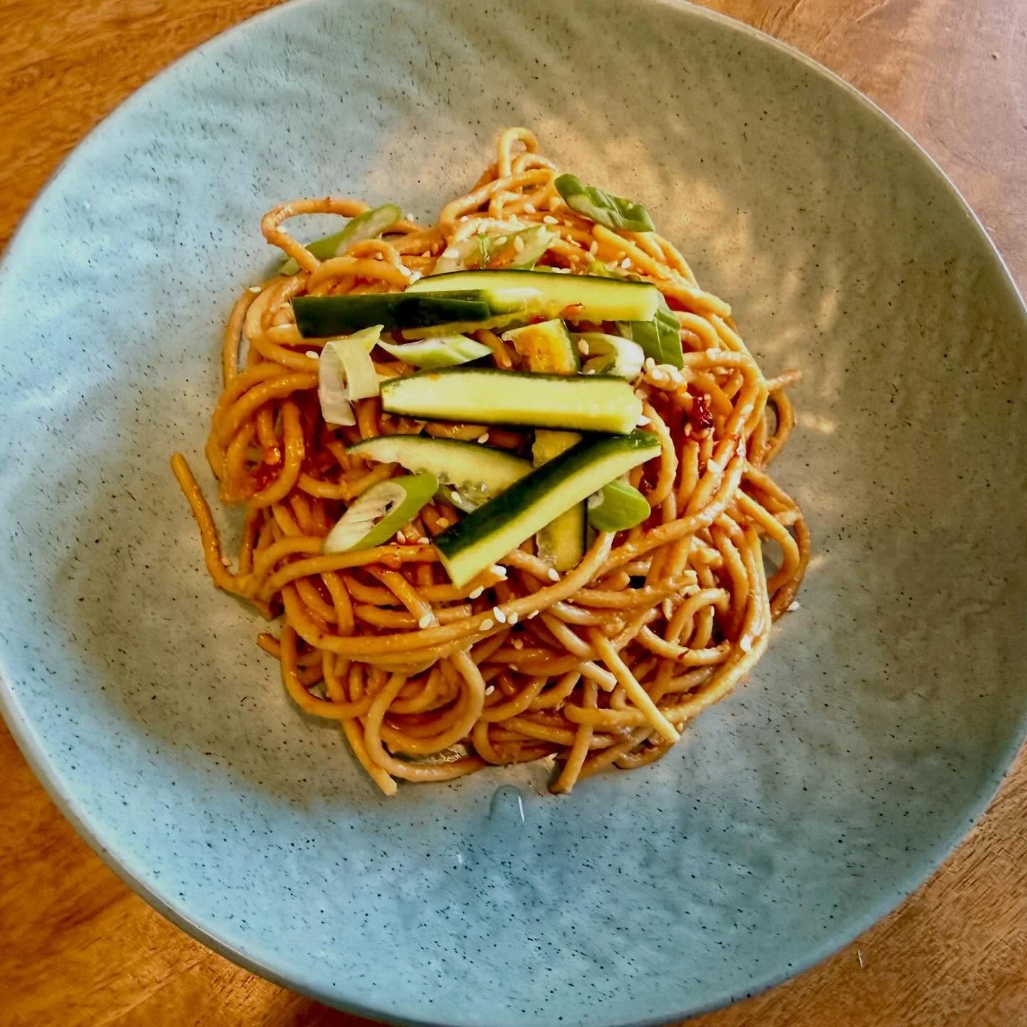 Sometimes I crave a tangle of cold sesame noodles, NYC take-out style. #bluaubergine #fabulousfood #catering #privatechef #mealdelivery