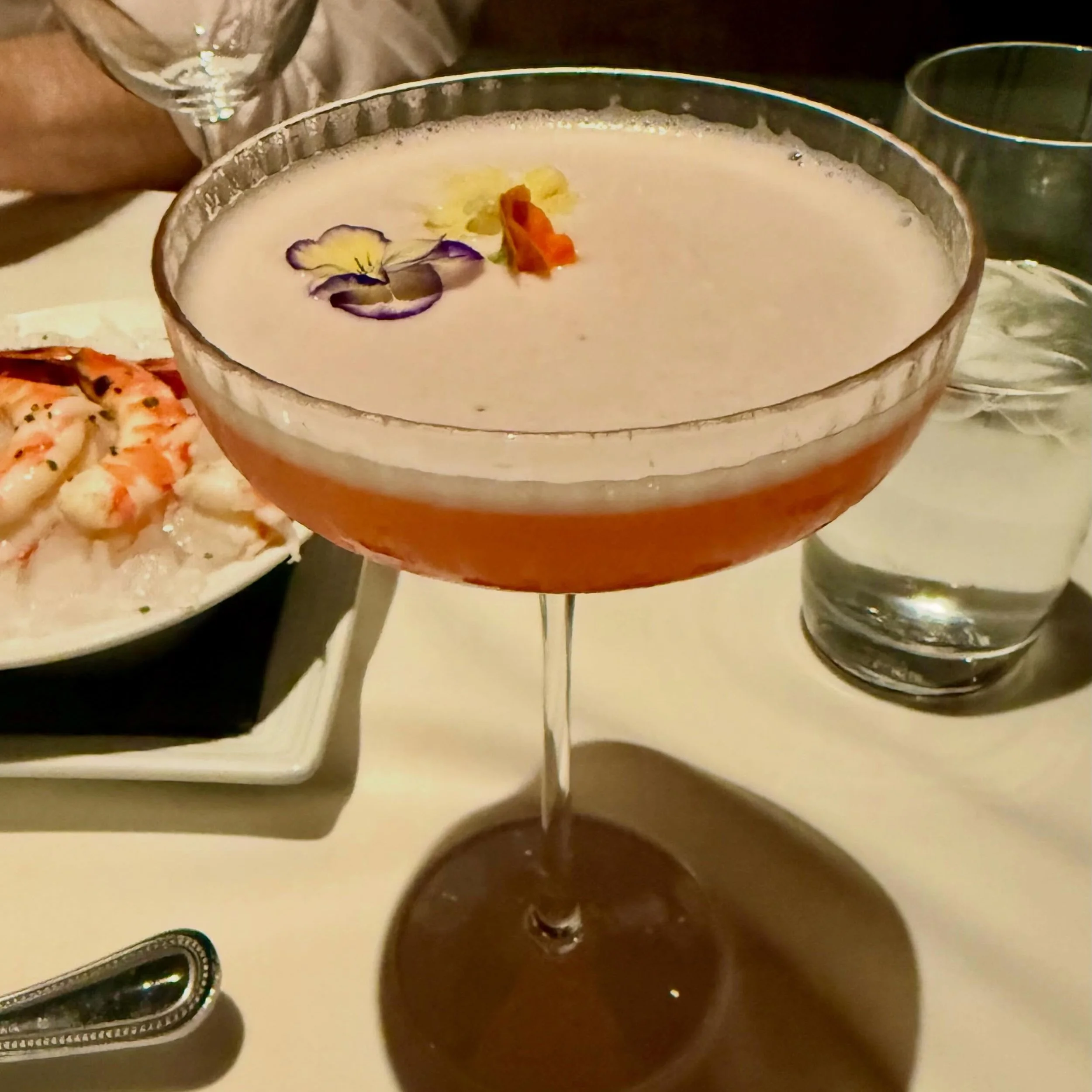 Mama needs a cocktail &mdash; tropical, and shrimp. #happymothersdaytoallmoms❤️ #bluaubergine #fabulousfood #momsdayoff