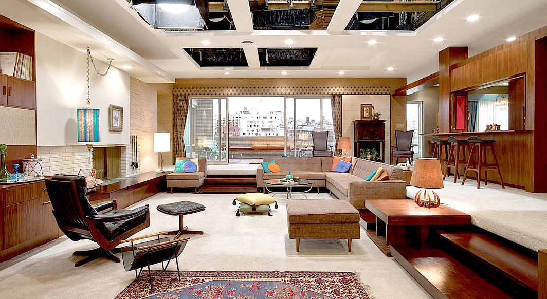 The set design of Mad Men.