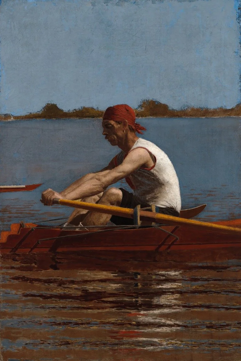 John Biglin in a Single Scull by Thomas Eakins, 1874.jpg