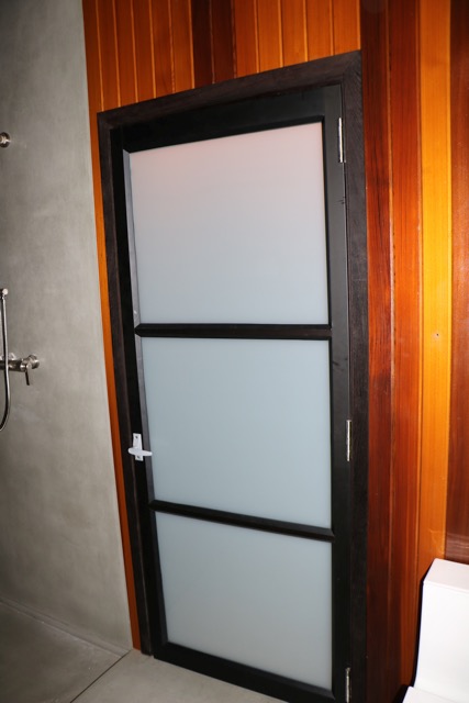 Japanese style door for the bathroom