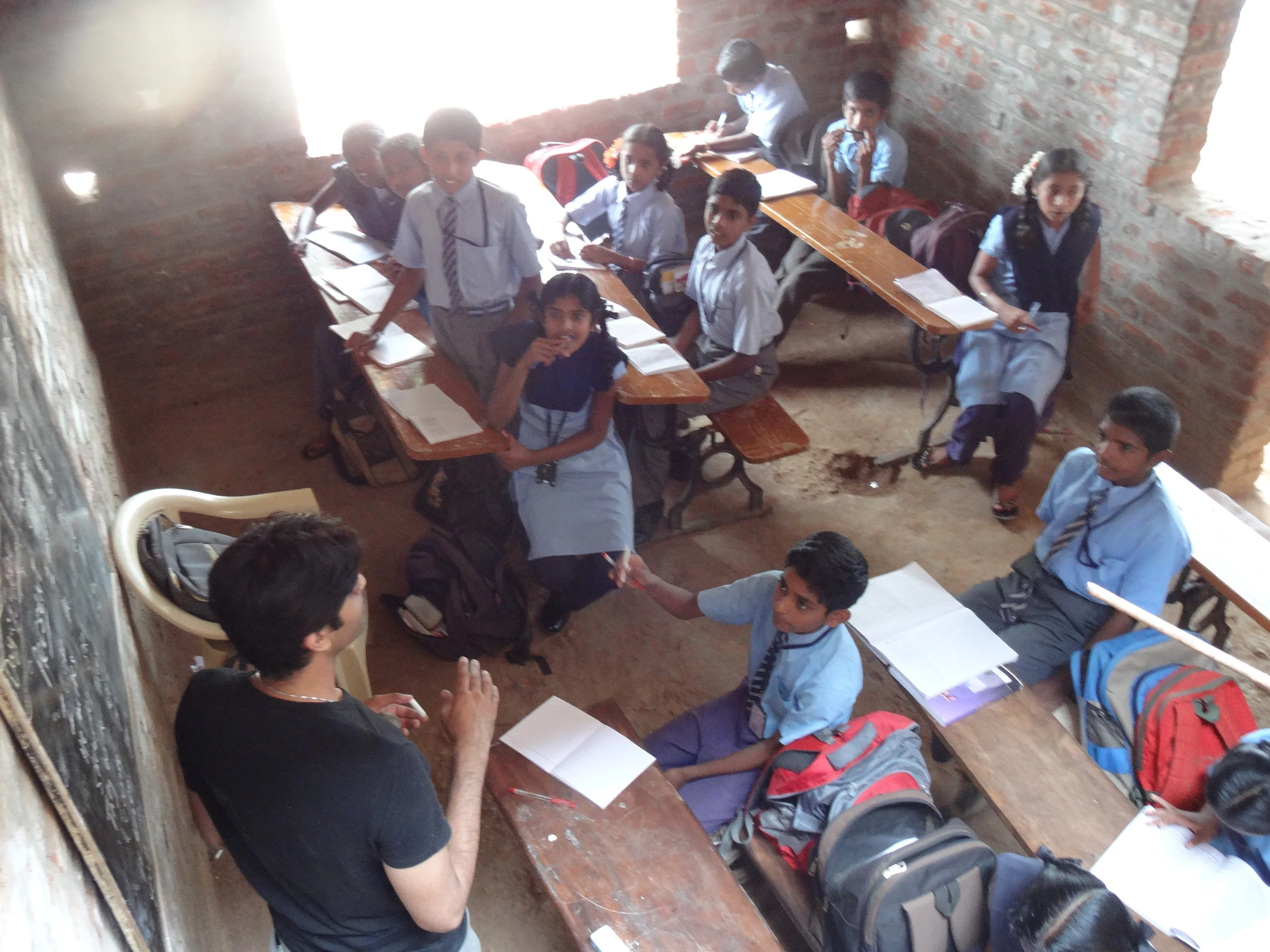Schoolroom from stairs