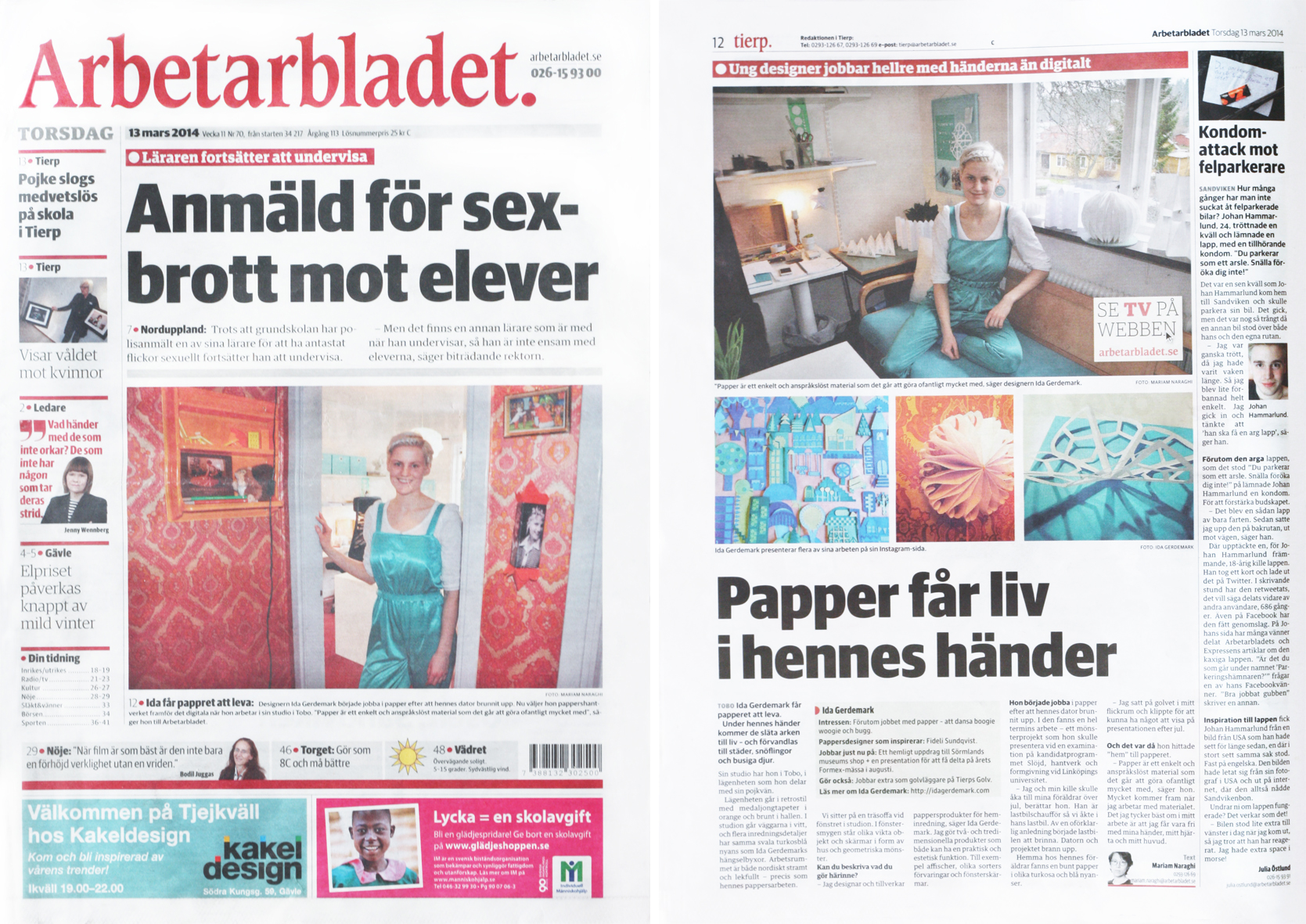 ARBETARBLADET MARS 2014