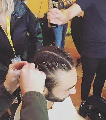 Jemma working on a dancer for Years & Years