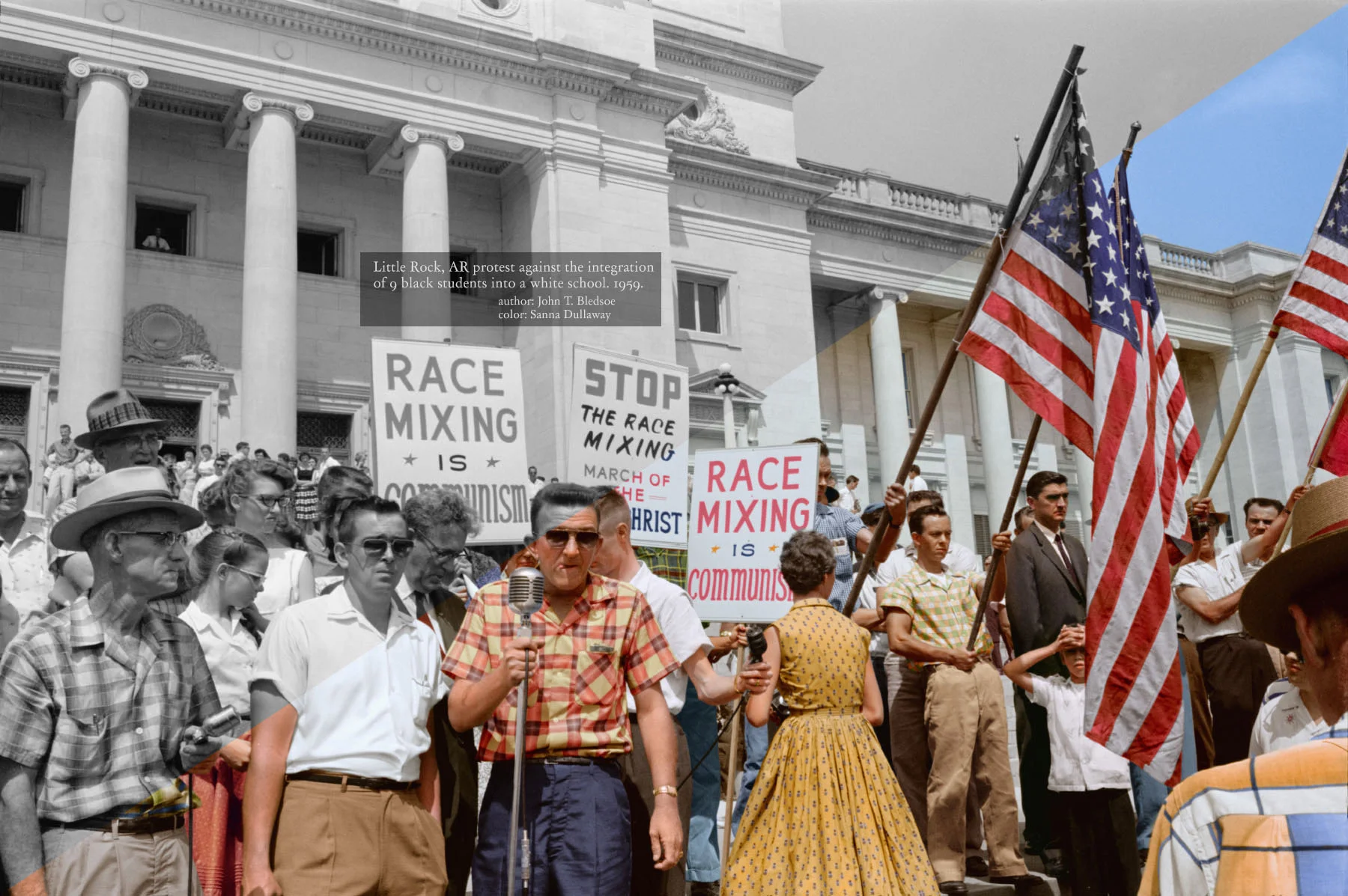 Protest at Little Rock, AK, 1959.jpg