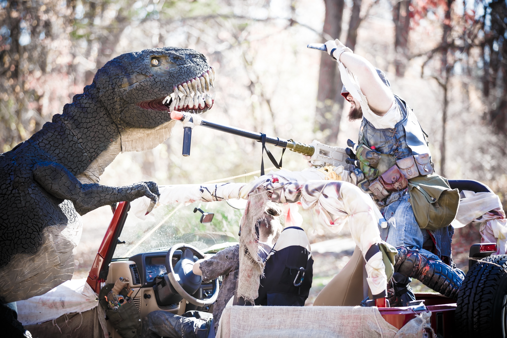 Fighting Dinosaurs in the Apocalypse