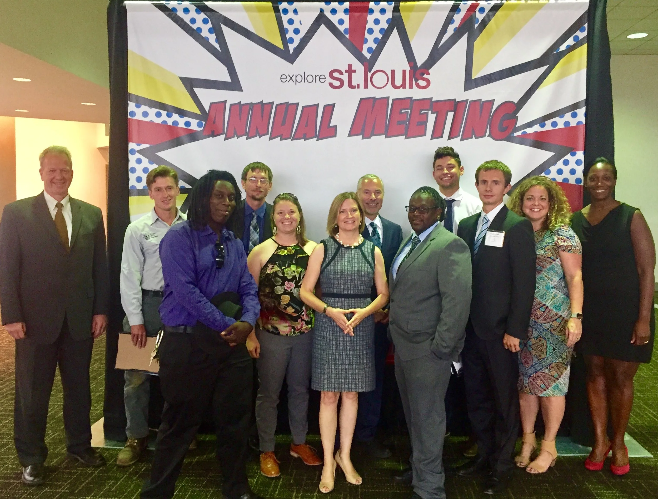 Our Hospitality Heroes with members of Forest Park Forever's leadership team.