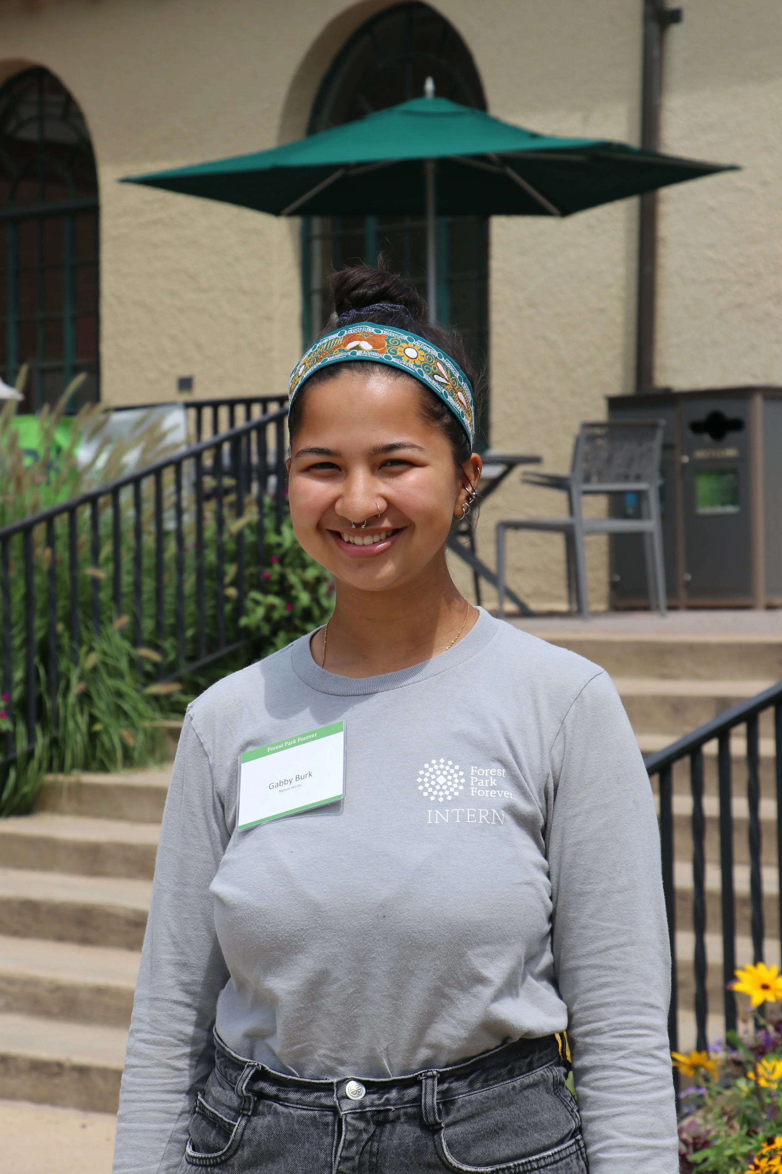   Gabby Burk   2017 Participant    Why did you decide to participate in Nature Works?  I first became interested in a career involving environmentalism after completing a program called Eco-Act through the Missouri Botanical Gardens in high school. I