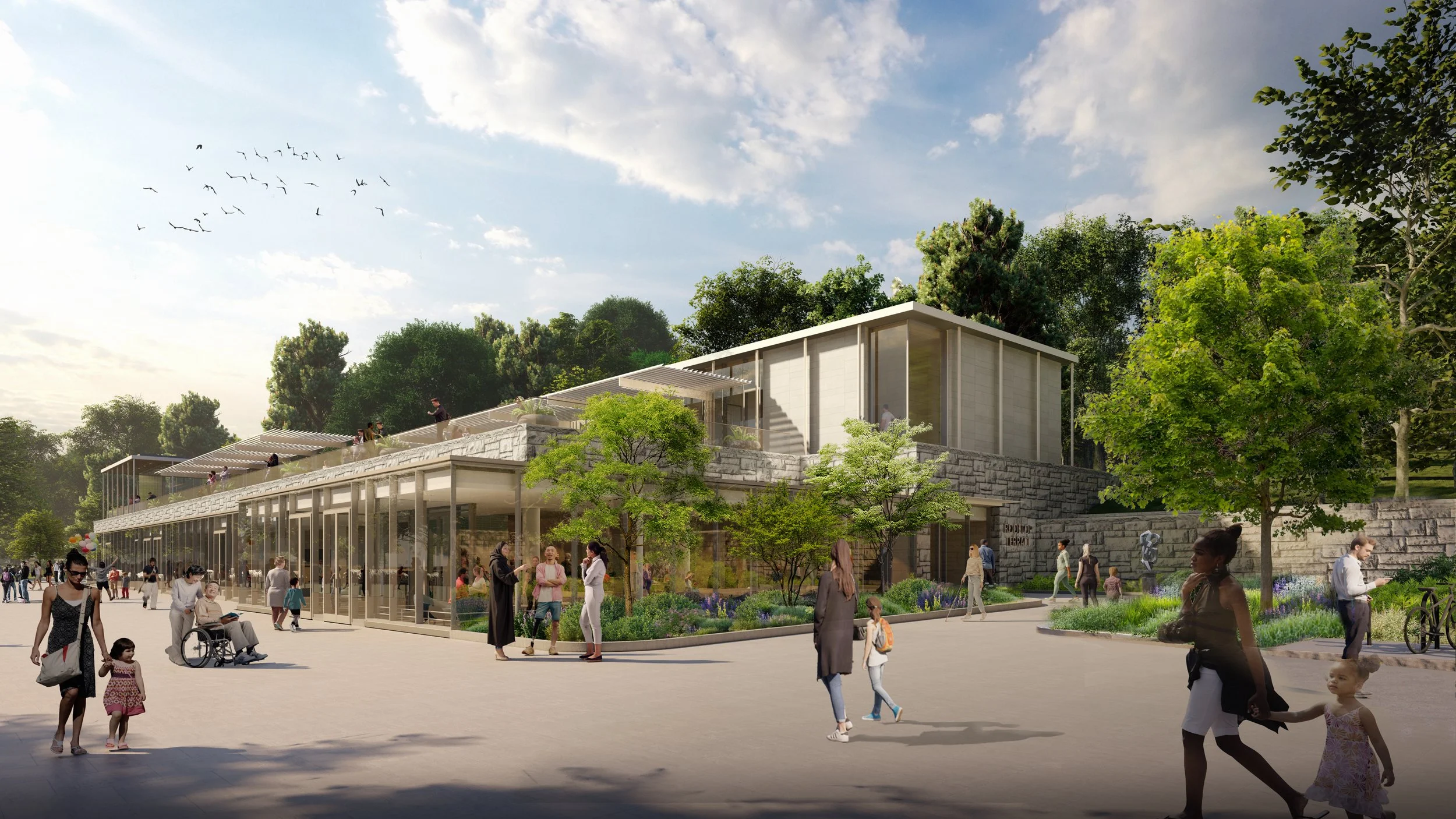 A new second floor creates stunning views and enables indoor and outdoor gathering and dining opportunities.
