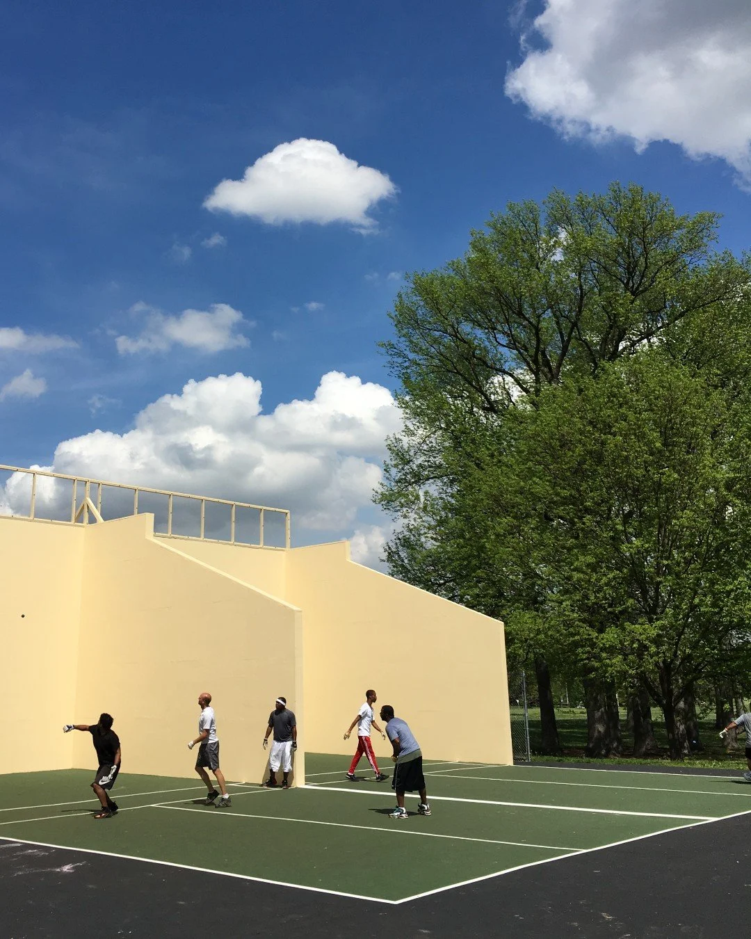It's a beautiful day to play.

While supplies are available, you can borrow a basketball, ball pump, balls for racquetball and handball, checkers pieces, chess pieces and racquetball racquets can be borrowed from the Visitor Center's information desk