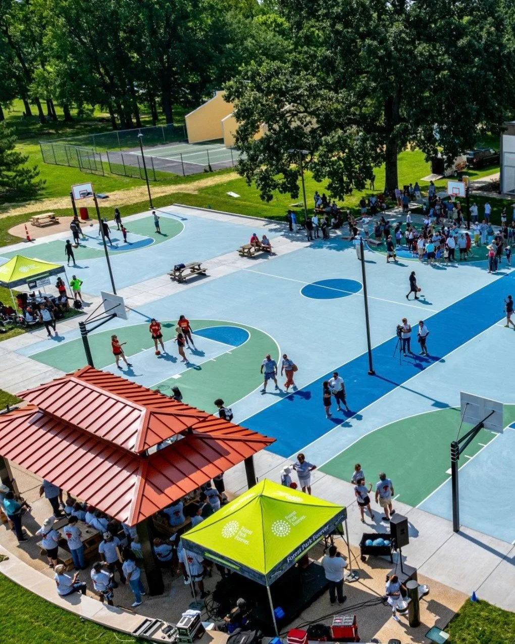Join us to celebrate two years of basketball on Thursday, July 9. 🏀 

During this year of milestones&mdash;including Forest Park Forever&rsquo;s 40th anniversary and Forest Park&rsquo;s sesquicentennial&mdash;we&rsquo;re commemorating a more recent 