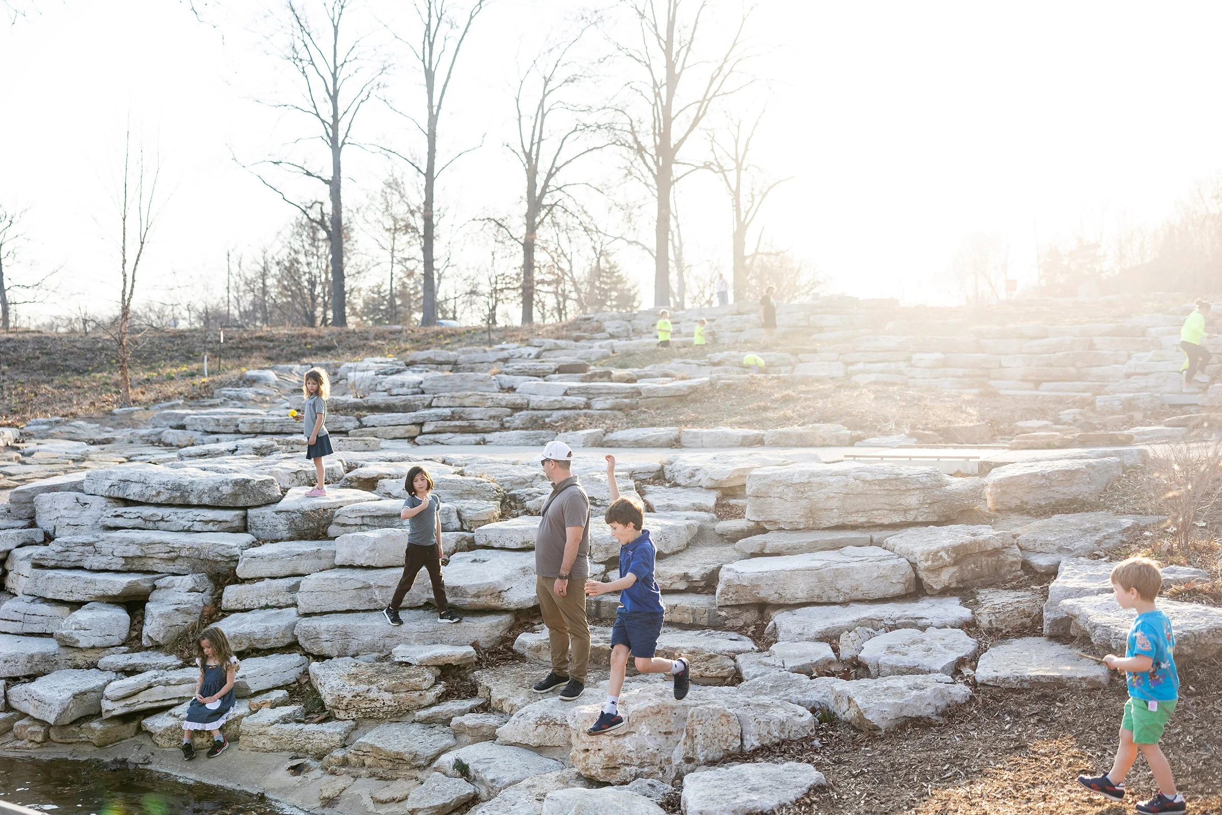 The Nature Playscape is inviting at any time of year