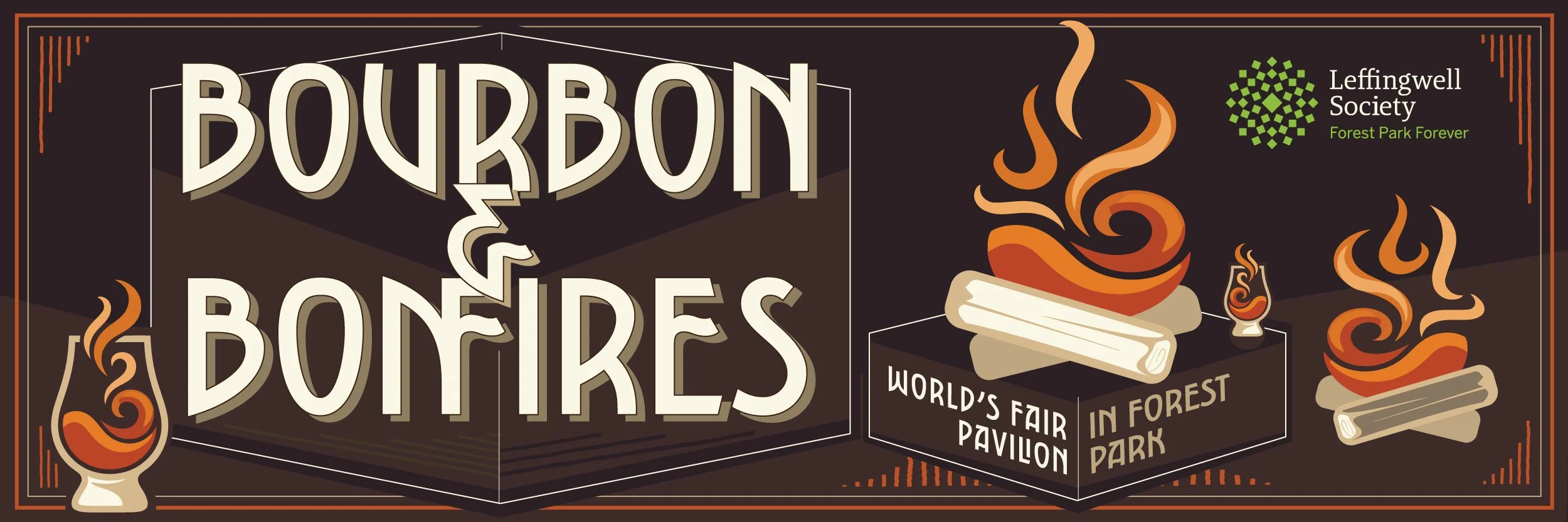 Bourbon and bonfires at the World's Fair Pavilion in Forest Park