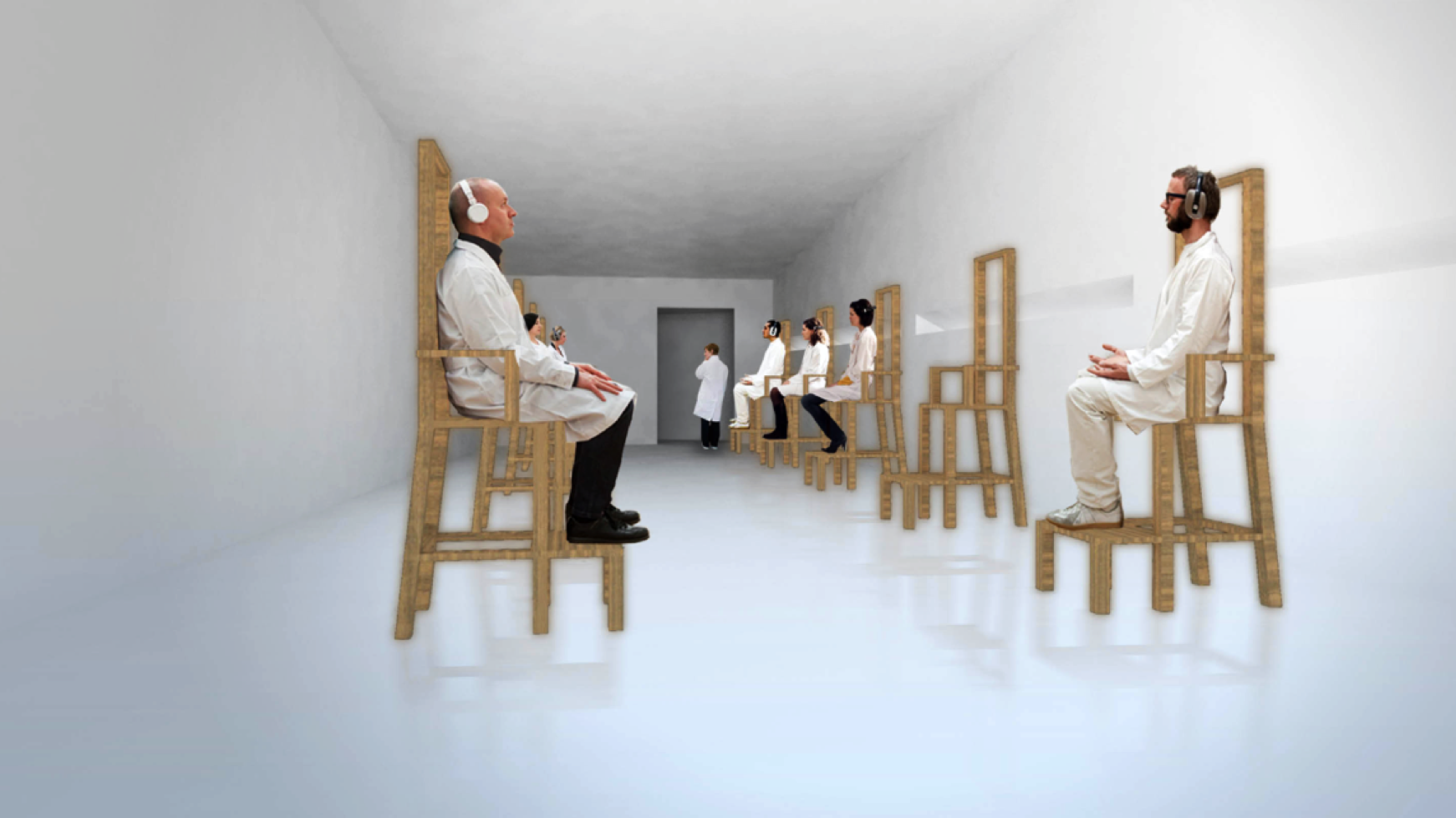 Eye Gazing Chamber Rendering © OMA