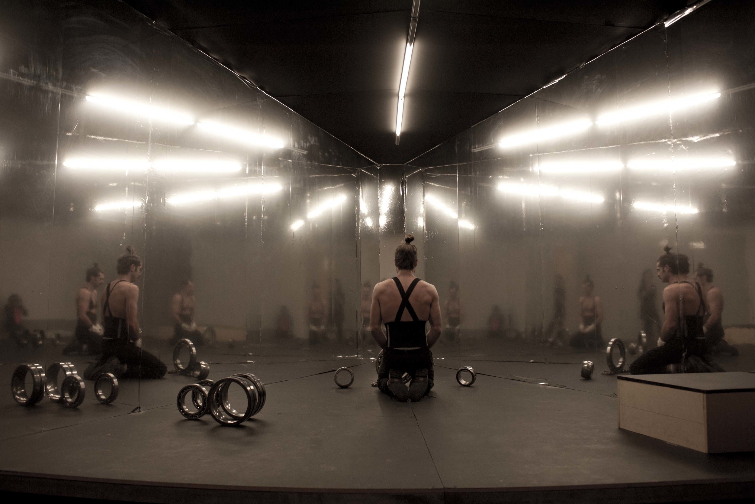 "Fyodor’s Performance Carousel" installed at Faena Arts Centre in Buenos Aires, Argentina in May 2014. Photograph by Guta Gali
