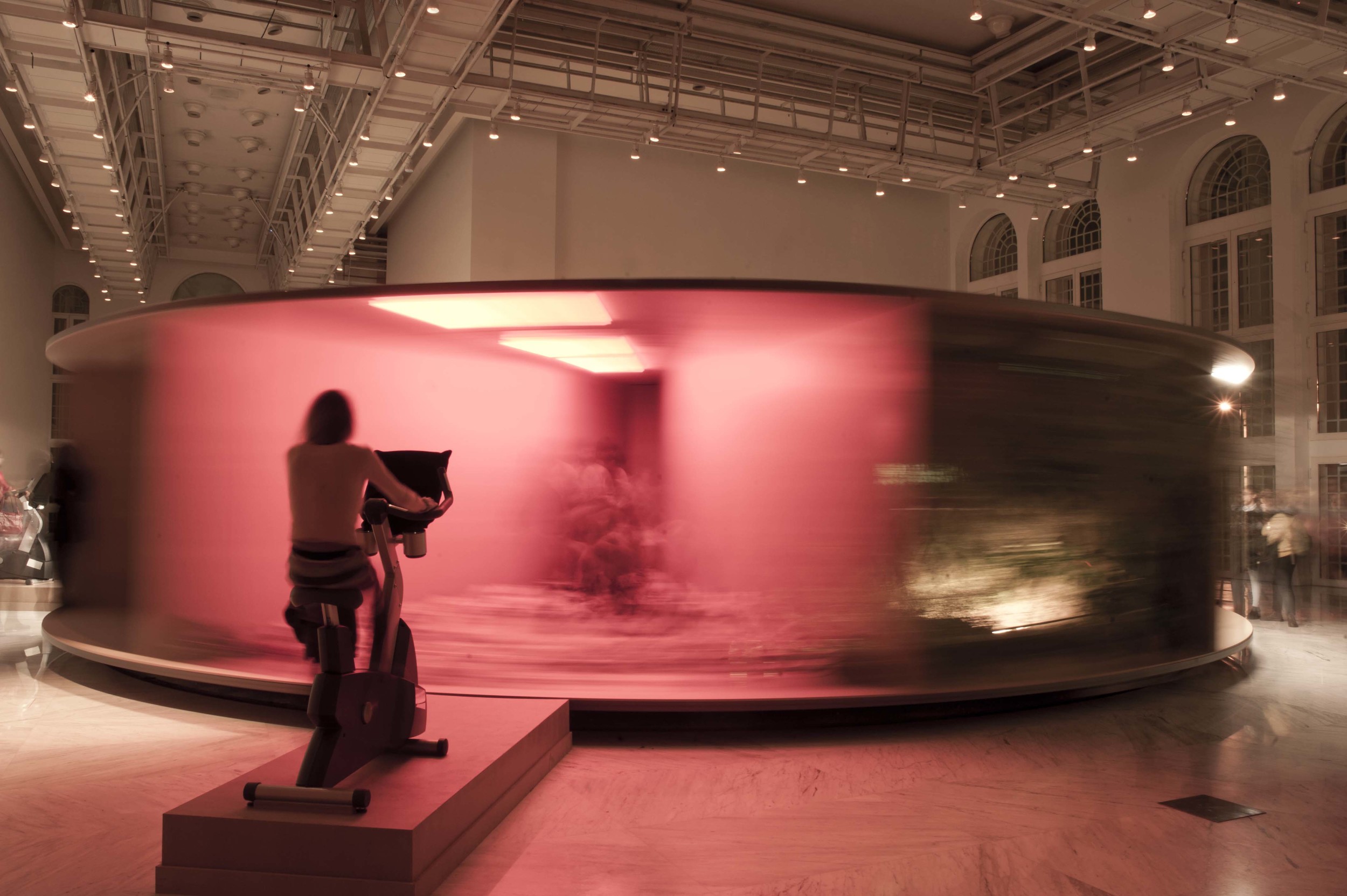 "Fyodor’s Performance Carousel" installed at Faena Arts Centre in Buenos Aires, Argentina in May 2014. Photograph by Guta Gali