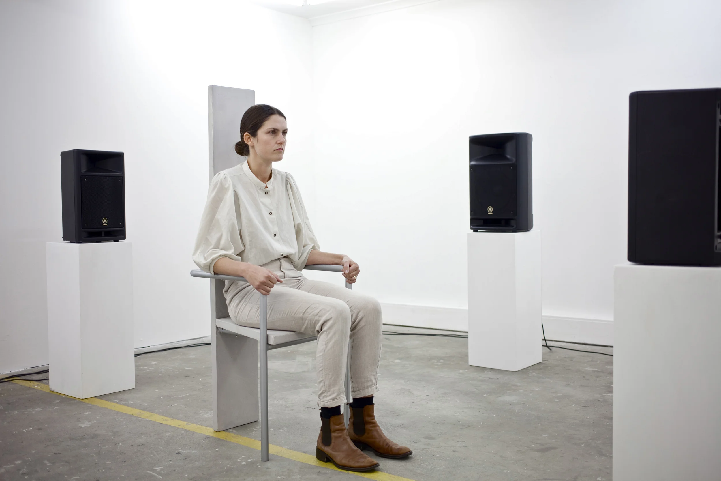 Lottie Consalvo, It's too early to love you: music torture piece, 2014. Photo: Courtesy the artist