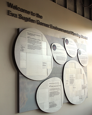 Donor recognition throughout the campus is built with long term usefulness in mind, planning for current and future donors.