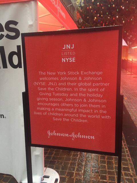 Johnson & Johnson #GivingTuesday popup to benefit Save the Children 
