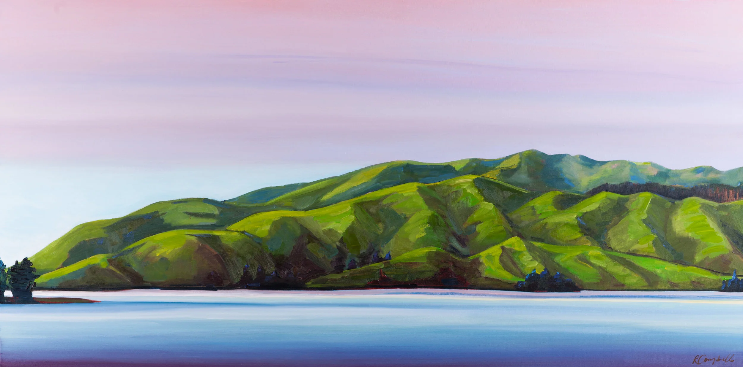 Like A Carpet of Green Grass Glistening Under Summer Rain (sold)
