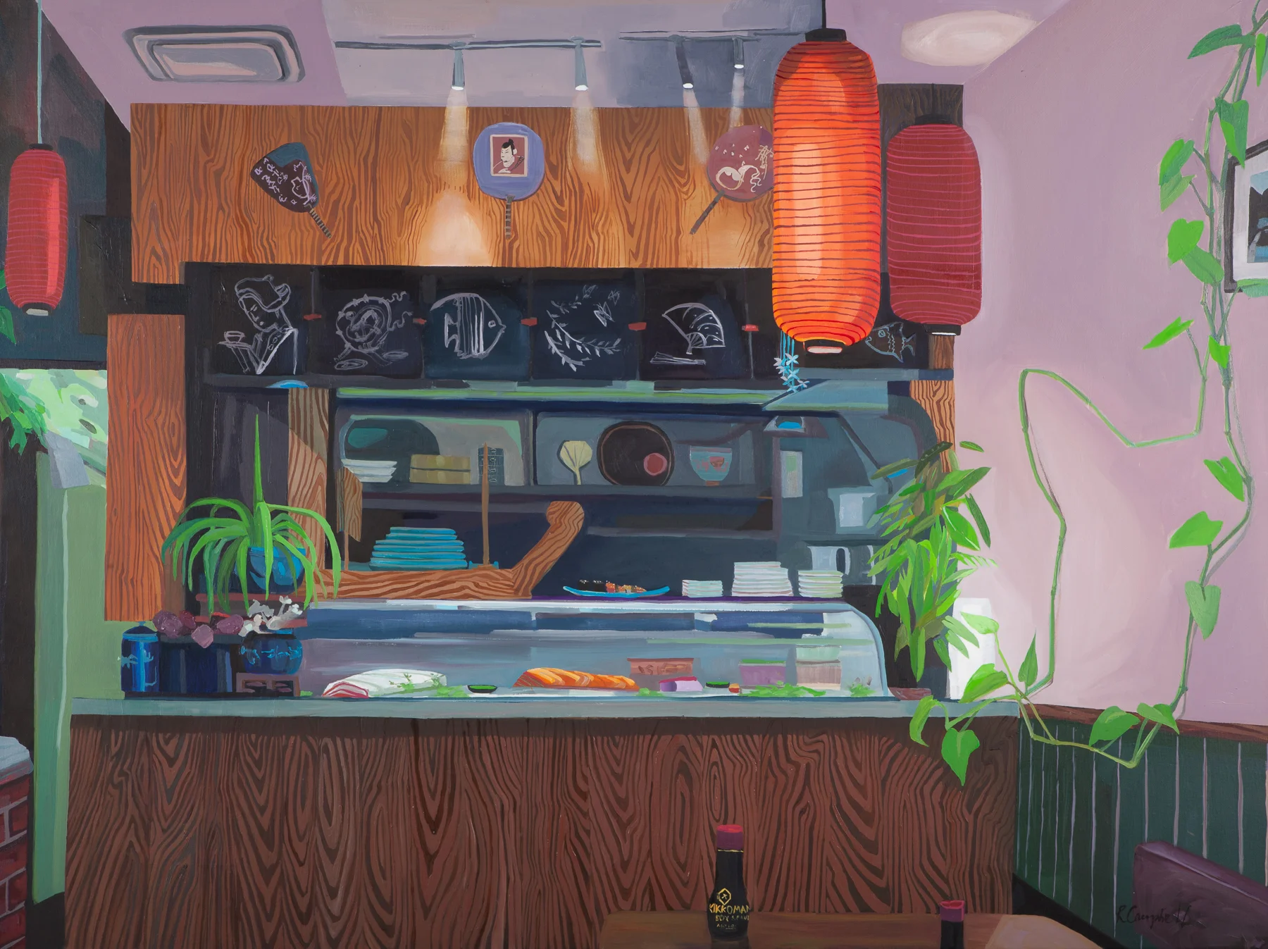Rupert and Sushi with Themes of Wood