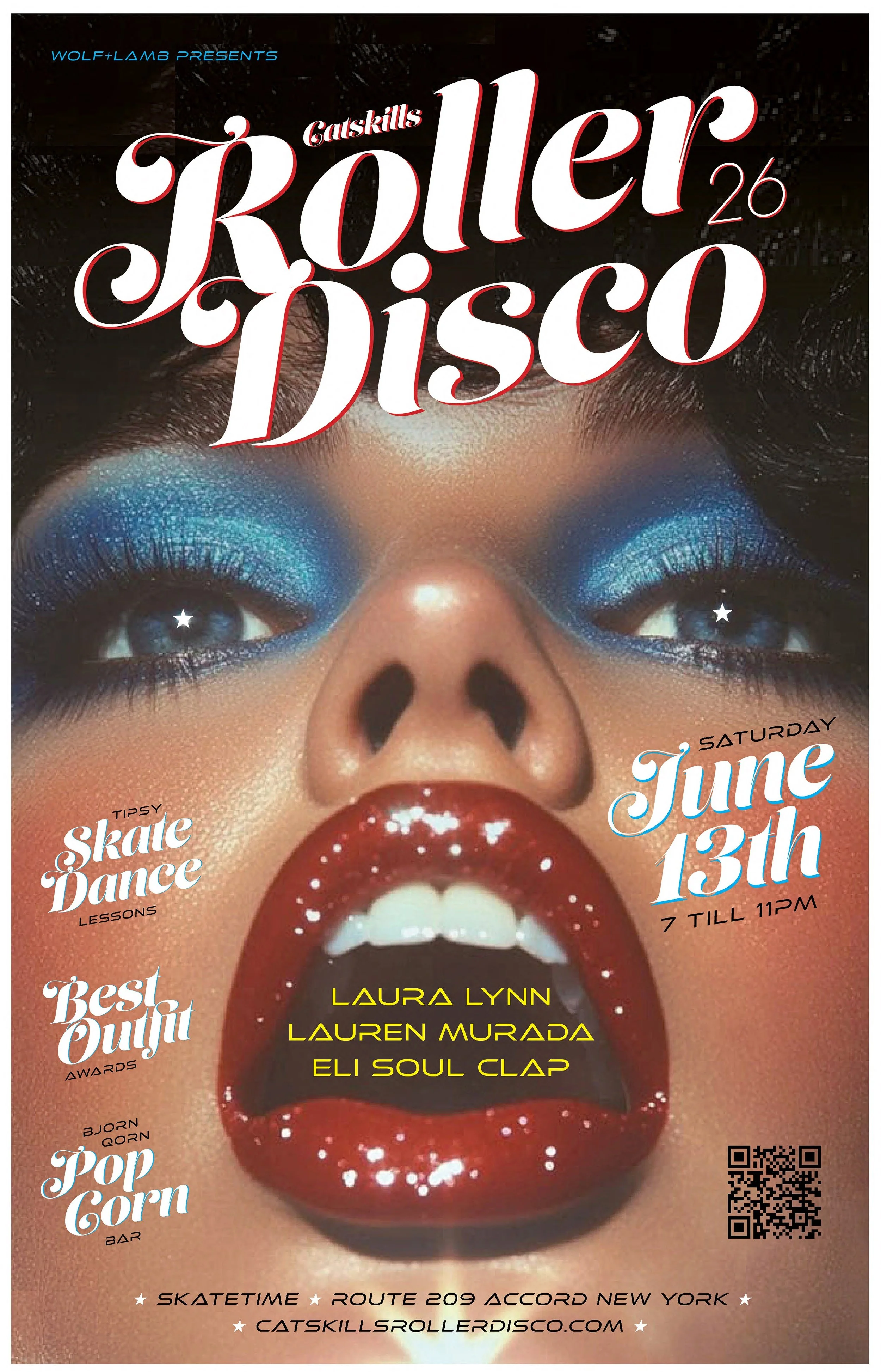 Catskills Roller Disco '26: LACE UP. LOCK IN. GET LOOSE.