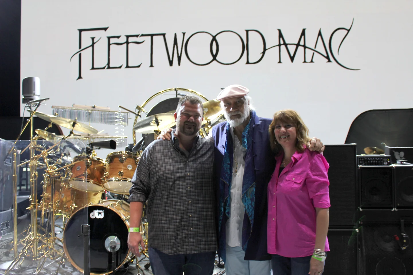 Shelly and I with the legend Mick Fleetwood in Kansas City