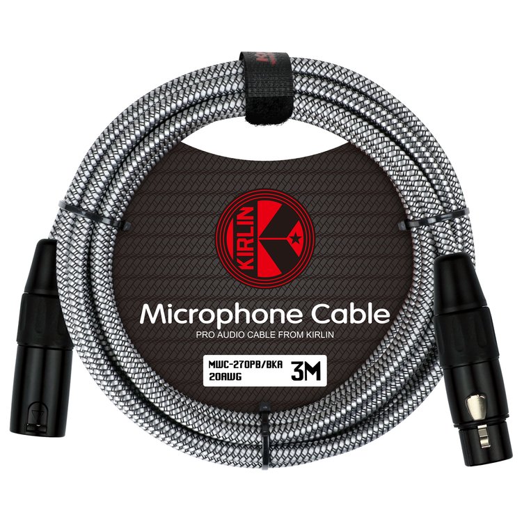 Cable XLR-Plug 6,3mm de 10 mt Kirlin MPC-281PN/BK 10M