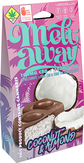  Meltaway coconut almond thc infused edible chocolate truffles 