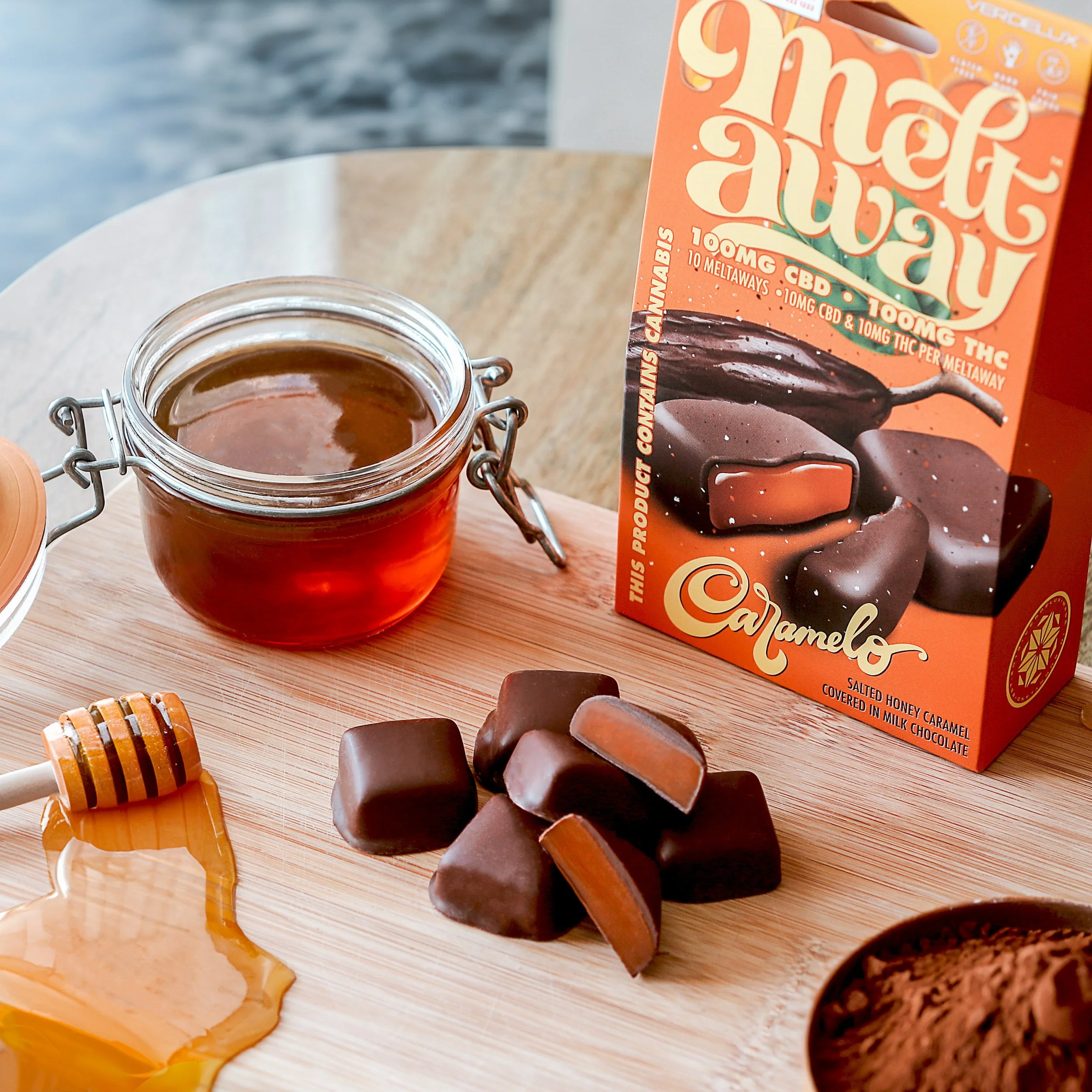Meltaway Chocolate Covered Honey Caramel Edibles