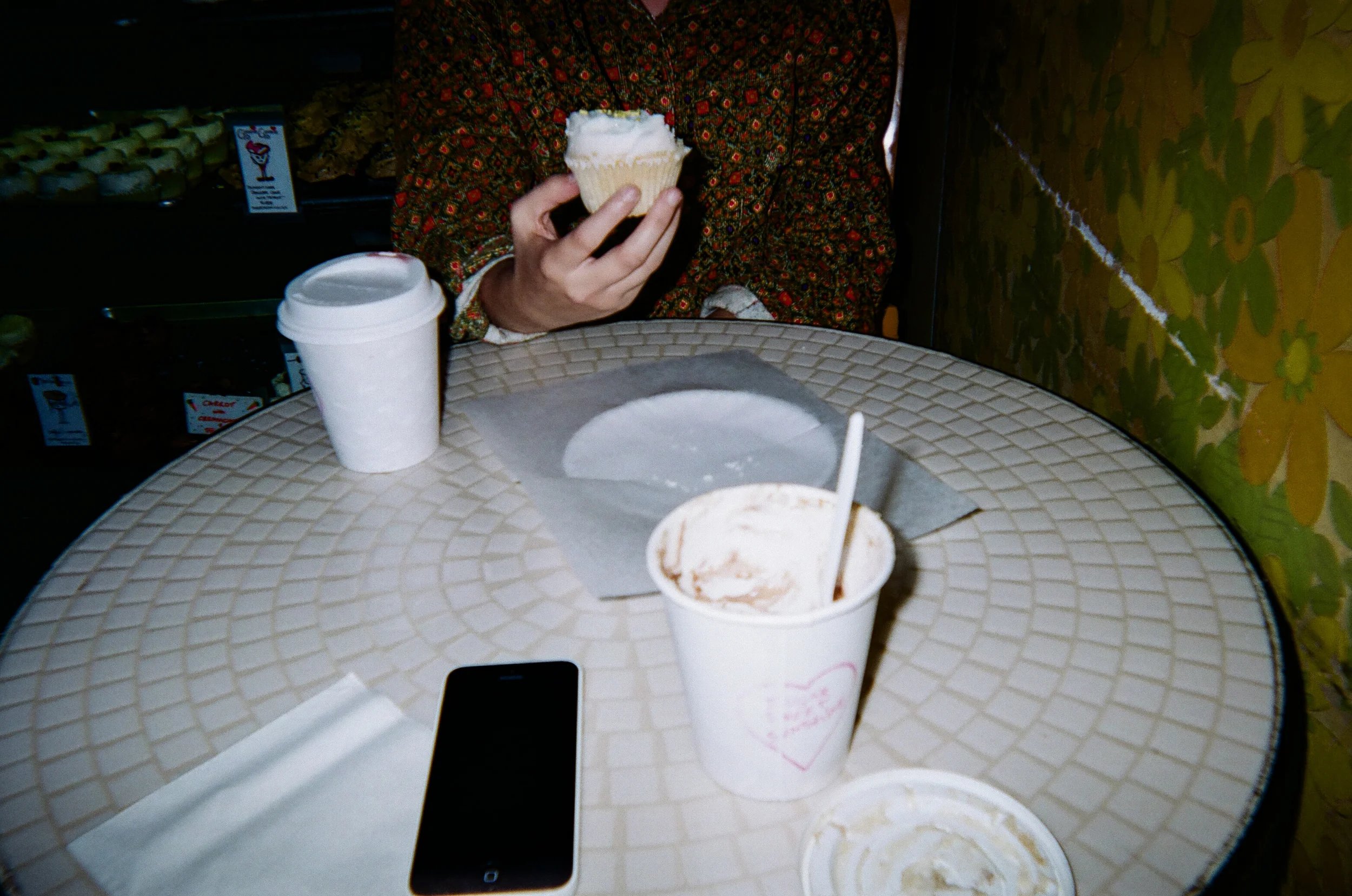 Jacqueline ordered a lemon cupcake and I got their signature trifle; half banana, half peanut butter.