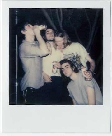 Acid Dad after their set at Icenhauer's , Photo: Nat Leonard