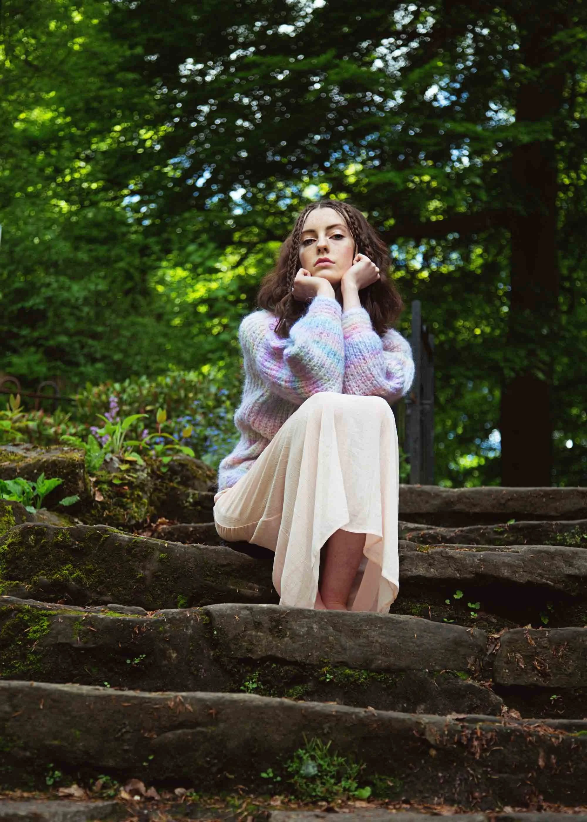 jumper: vintage; dress: primark
