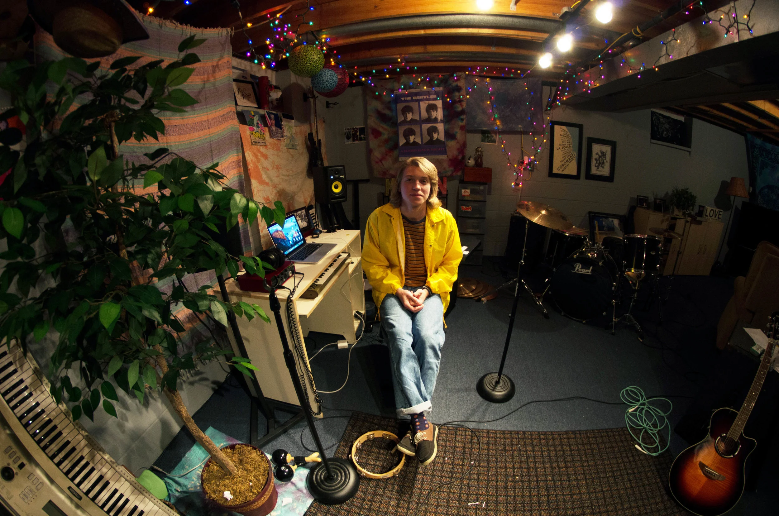 Thomas "Modern Nomad" McLean in his basement studio. Photo: Emma Mattson