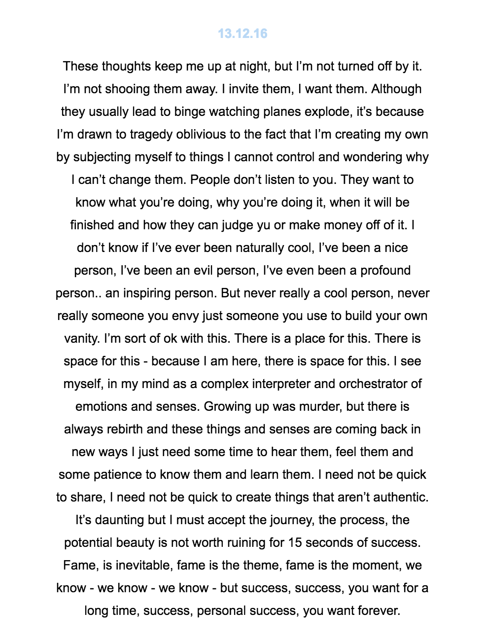 Writing Courtesy of Zuri Marley
