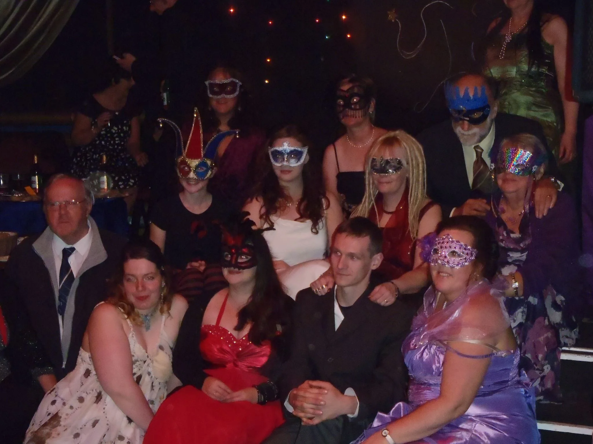 A few of our volunteers dressed up at our Masked Ball Evening.