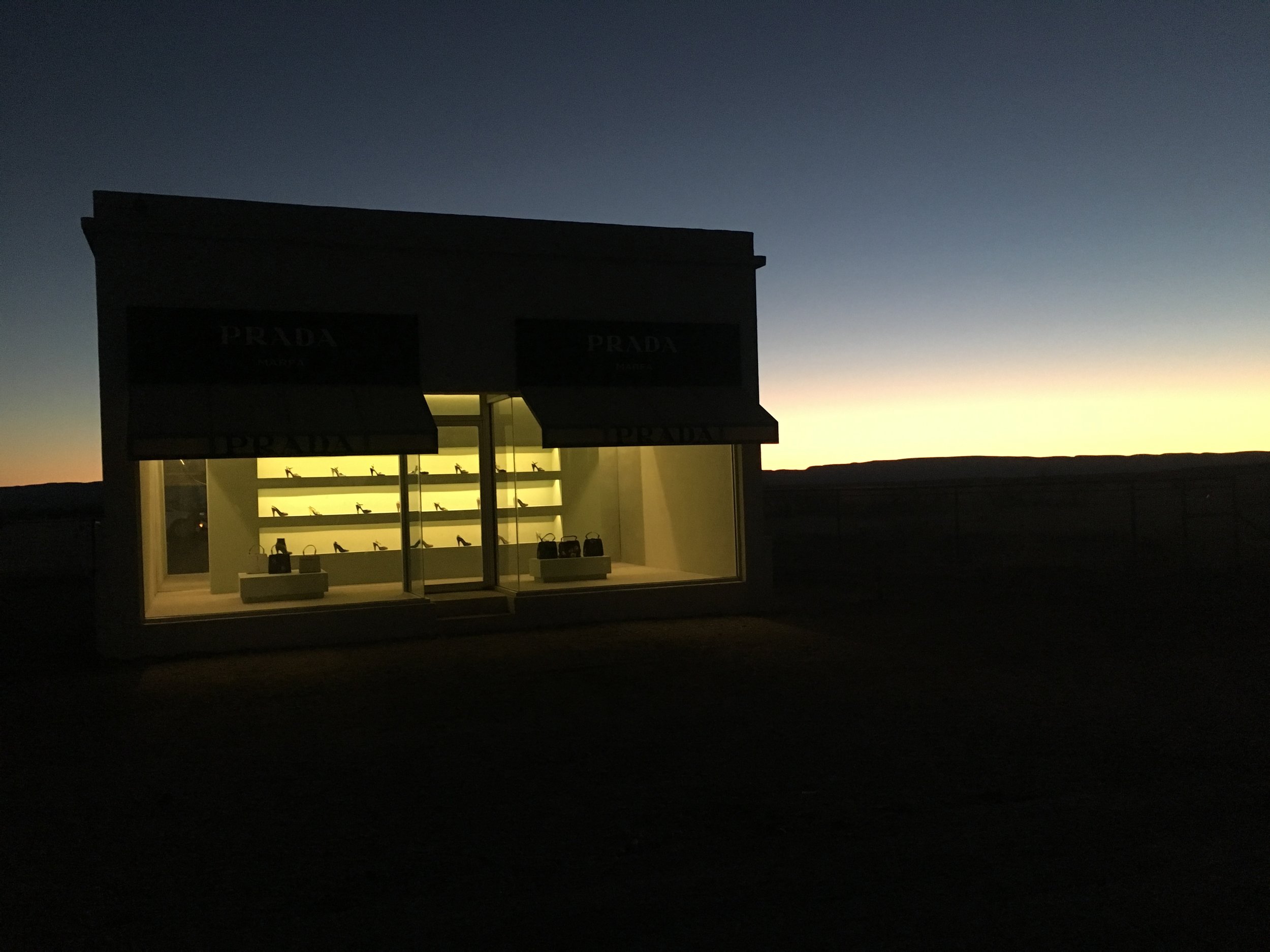  PRADA store by Elmgreen and Dragset in Valentine, Texas 