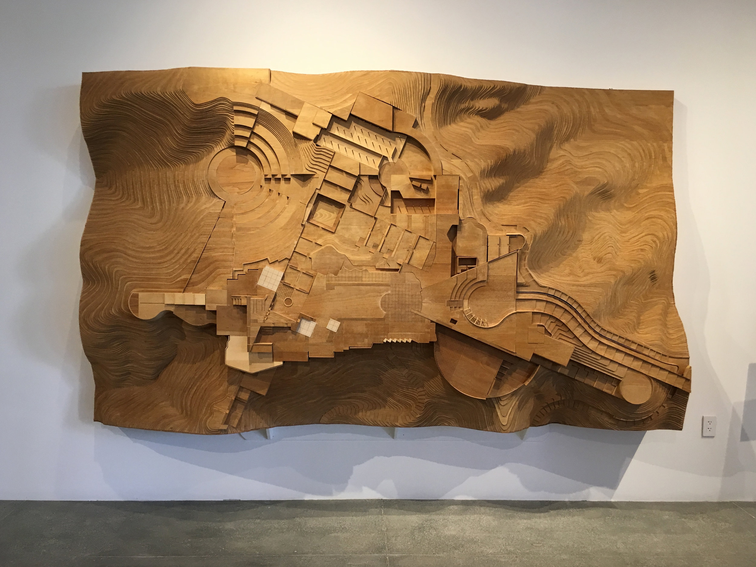  Topographical model of the Getty Museum site, Richard Meier Archive, Mana Contemporary 