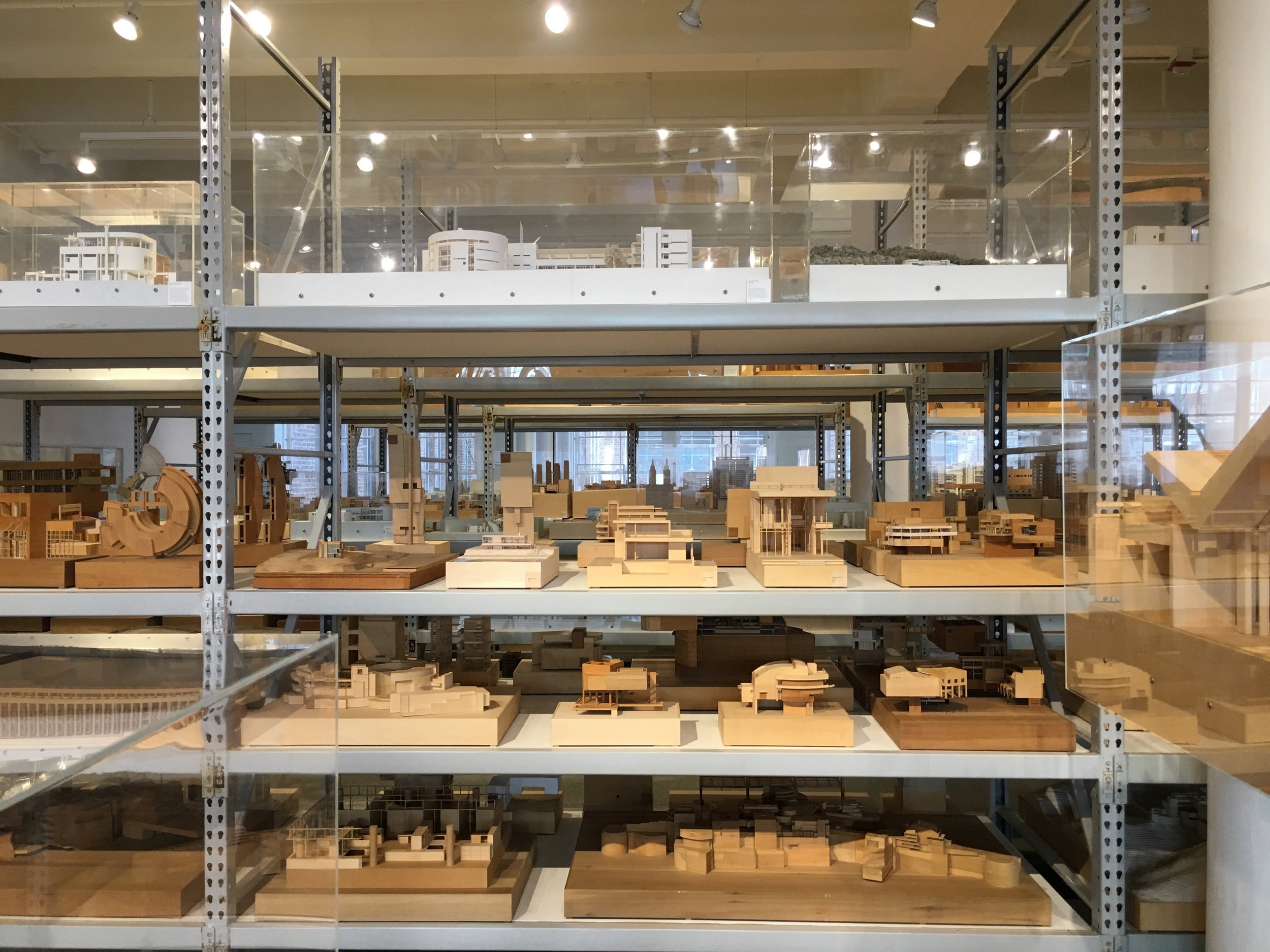  Various project models at the Richard Meier Archive, Mana Contemporary 