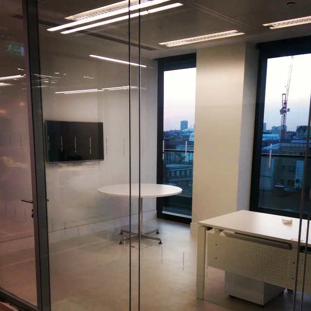 london office with control4 and Panasonic LED screen. #control4 #london #panasonic