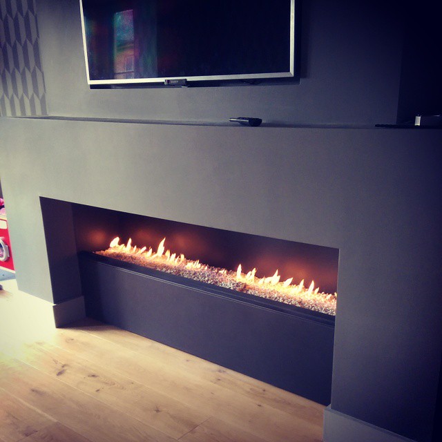 Control4 controlling the fireplaces #control4 #fireplace #home #heat
