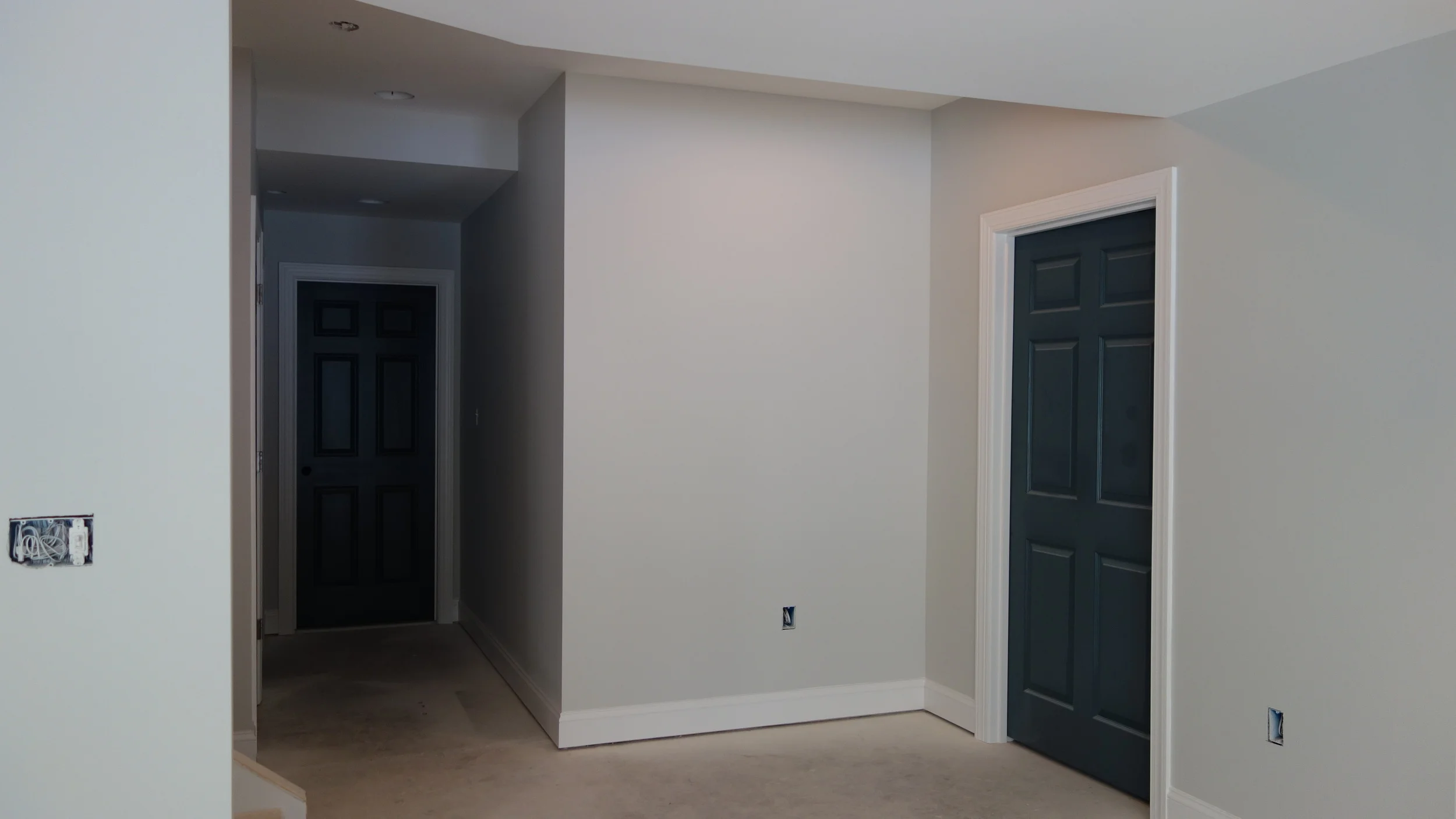 My new favorite- using accent color on the doors, don't you want to open them to see what lies behind?