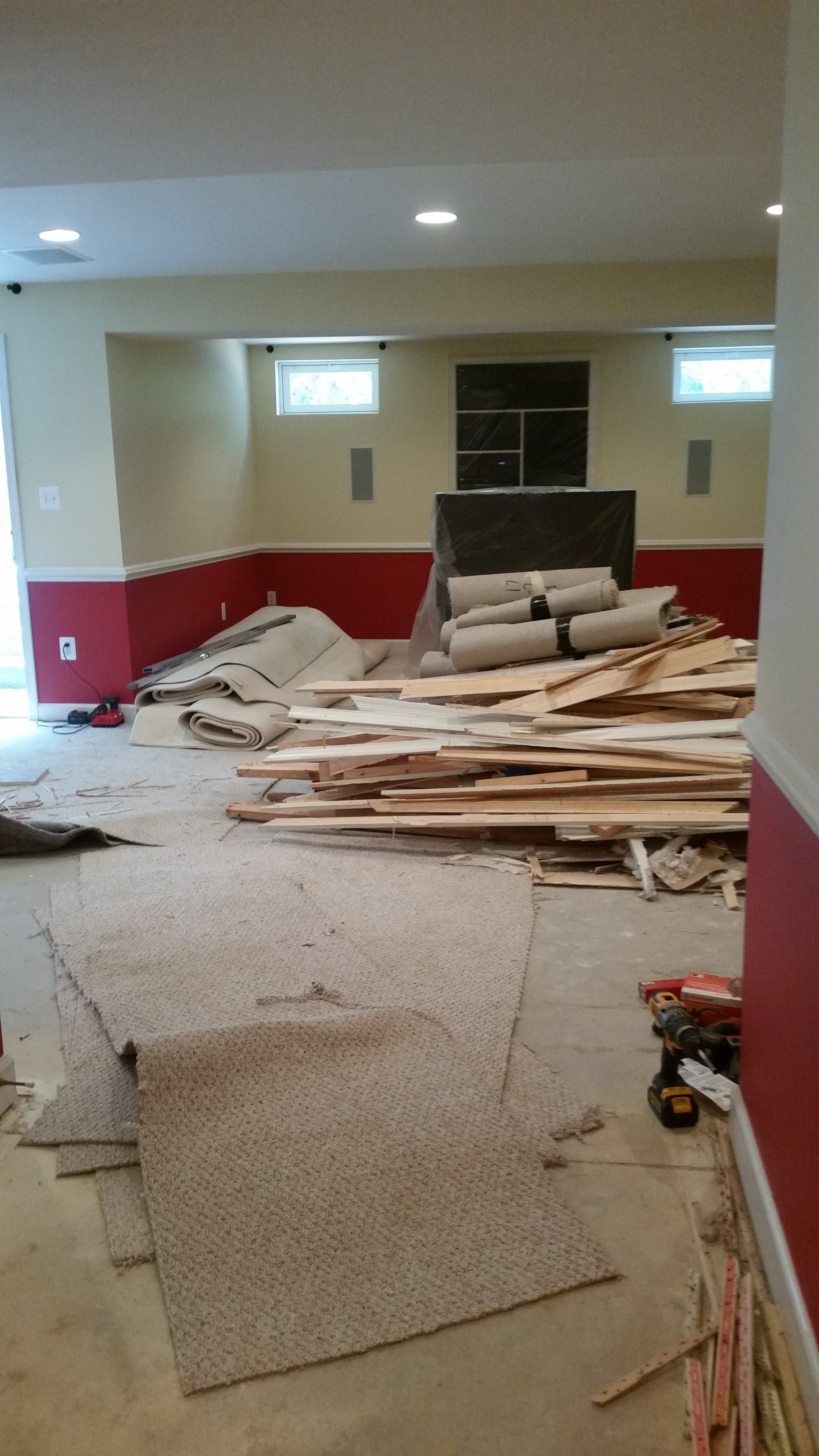 Basement before