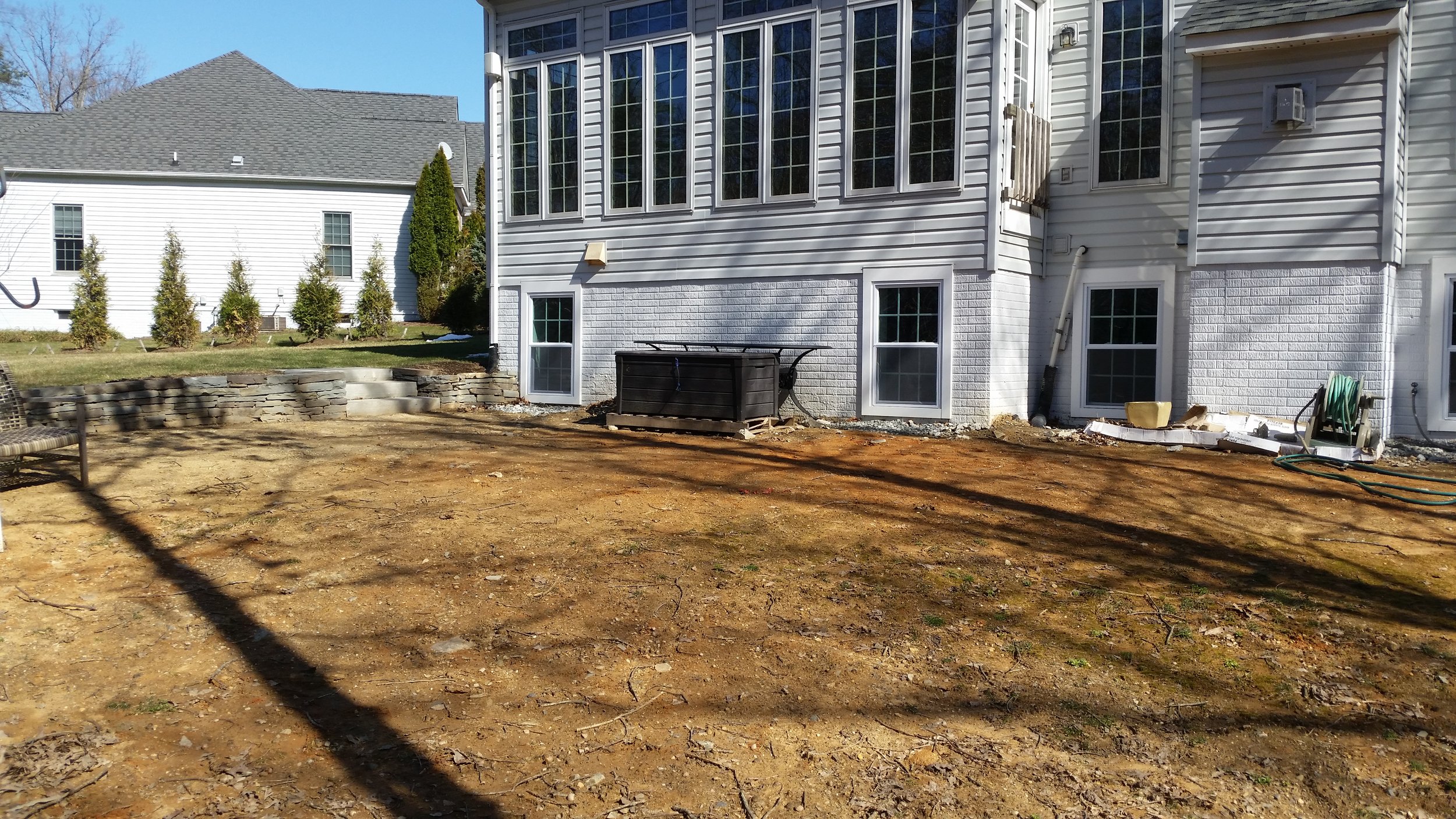 Awaiting patio