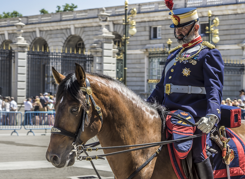 Relevo Solemne y Cambio de Guardia Real, Palacio Real, Madrid, España