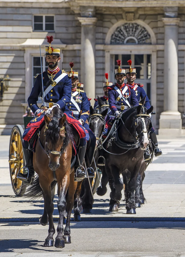 Relevo Solemne y Cambio de Guardia Real, Palacio Real, Madrid, España