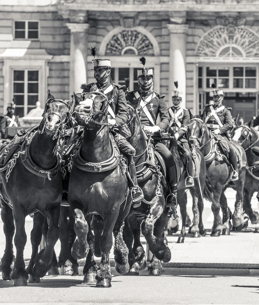 Relevo Solemne y Cambio de Guardia Real, Palacio Real, Madrid, España